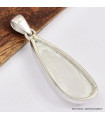 Pendentif asymétrique en Sélénite 
