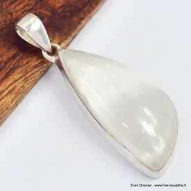 Pendentif Sélénite forme libre - Bijoux en Sélénite