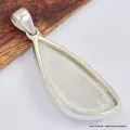 Pendentif Sélénite forme libre - Bijoux en Sélénite