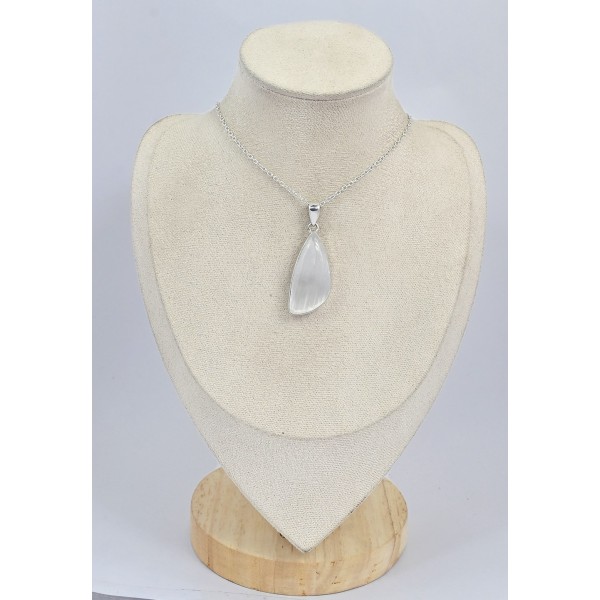 Pendentif Sélénite forme libre 