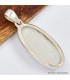 Pendentif oval en Selenite 