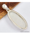 Pendentif oval en Selenite 