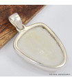 Pendentif Selenite semi-oval 