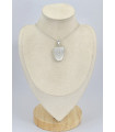 Pendentif Selenite semi-oval 
