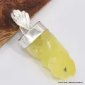 Pendentif moderne Brucite jaune - Bijoux en Brucite