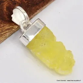 Pendentif moderne Brucite jaune - Bijoux en Brucite