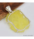 Gros pendentif Brucite jaune 