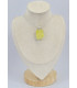 Gros pendentif Brucite jaune 
