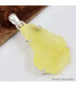 Pendentif Brucite jaune forme libre 