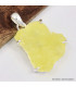 Pendentif en Brucite jaune brute 