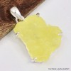 Pendentif en Brucite jaune brute 