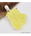Pendentif en Brucite jaune brute 
