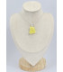 Pendentif en Brucite jaune brute 