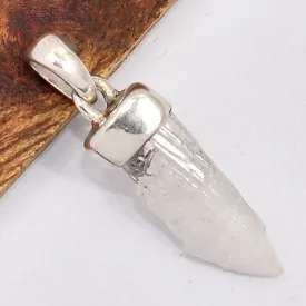 Pendentif argent Danburite brute forme libre - Pendentifs pierres naturelles
