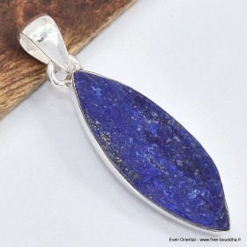 Pendentif marquise en Lapis Lazuli brut