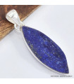 Pendentif marquise en Lapis Lazuli brut 