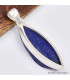Pendentif marquise en Lapis Lazuli brut 