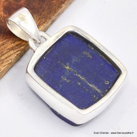 Pendentif carré en Lapis Lazuli brut