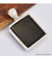Gros pendentif carré en Onyx noir 