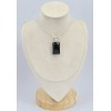 Pendentif rectangulaire Onyx noir facetté 