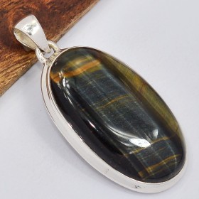 Pendentif argent Oeil de Faucon