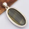 Pendentif argent Oeil de Faucon - Pendentifs pierres naturelles