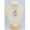 Rare Pendentif Améthyste Rose de France brute  