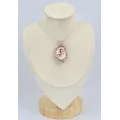 Rare Pendentif Améthyste Rose de France brute - Bijoux en Améthyste Rose de France