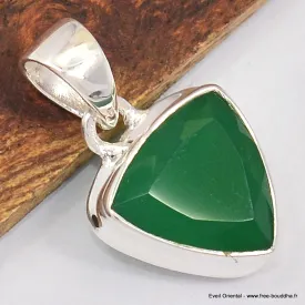 Pendentif Onyx vert trillant - Bijoux en Onyx Vert