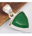 Pendentif Onyx vert trillant 