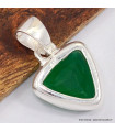 Pendentif Onyx vert trillant 