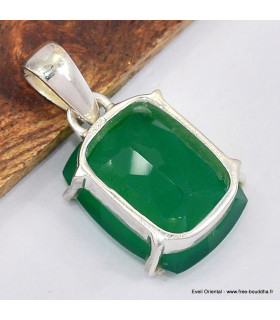 Pendentif Onyx vert facetté Bijoux en Onyx Vert SK40.7