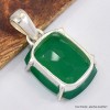 Pendentif Onyx vert rectangulaire 