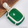 Pendentif Onyx vert facetté - Bijoux en Onyx Vert