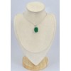 Pendentif Onyx vert rectangulaire 