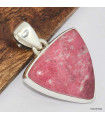 Pendentif triangulaire en Thulite rose 