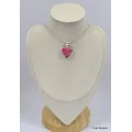 Pendentif triangulaire en Thulite rose - Pendentifs pierres naturelles