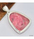 Pendentif Thulite rose forme cloche 