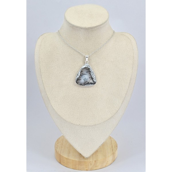 Gros pendentif Merlinite forme libre 