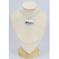 Pendentif Merlinite oval horizontal - Bijoux en Opale Dendritique (Merlinite)