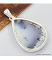 Gros pendentif goutte en Merlinite Bijoux en Opale Dendritique (Merlinite) SK5.6