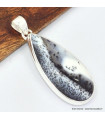 Pendentif Opale blanche dendritique  