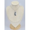 Pendentif Opale blanche dendritique  