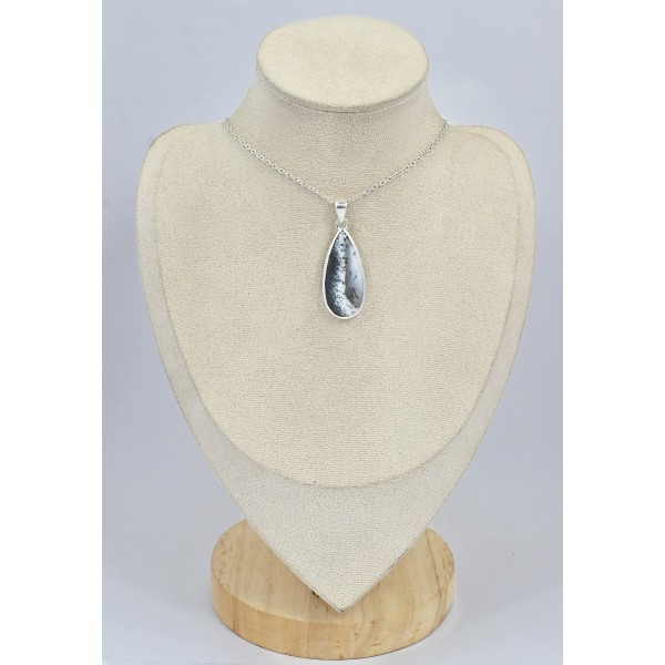 Pendentif argent Merlinite 