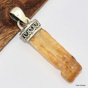 Pendentif authentique Topaze impériale brute