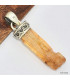 Pendentif authentique Topaze impériale brute 