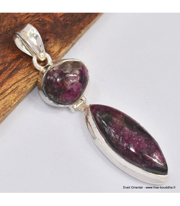 Pendentif Eudialyte 2 pierres Pendentifs pierres naturelles SK7.3