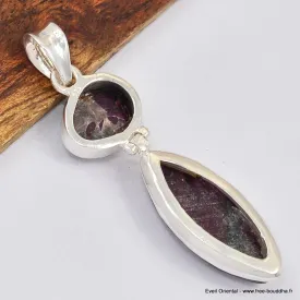 Pendentif Eudialyte 2 pierres - Pendentifs pierres naturelles