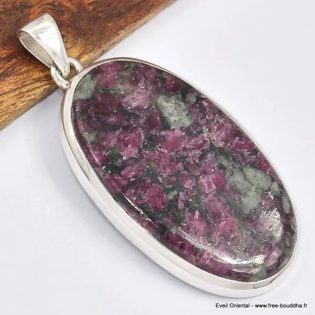 Grand pendentif Eudialyte naturelle - Pendentifs pierres naturelles