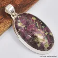 Pendentif argent Eudialyte oval - Pendentifs pierres naturelles